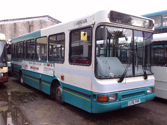DRN116 in standard Arriva livery